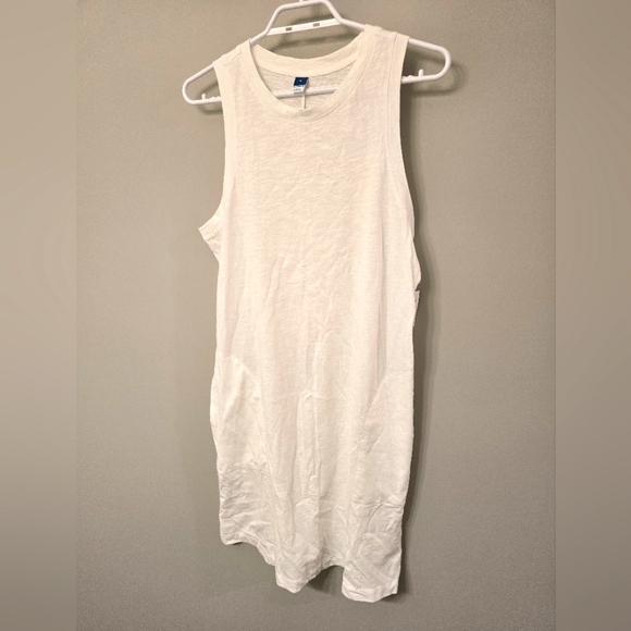 NWT White Old Navy T-Shirt dress | SZ Medium | Sleeveless | relaxed fit - Picture 1 of 5